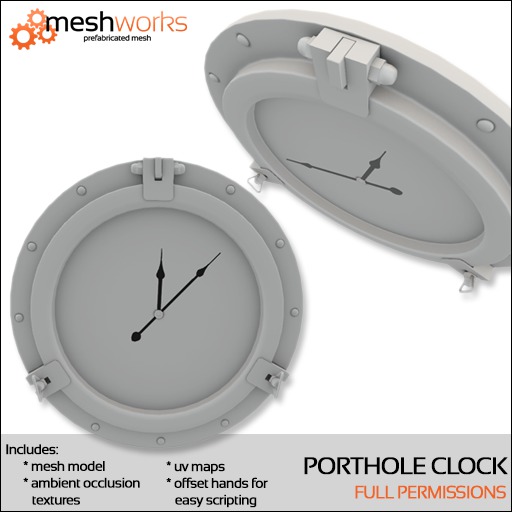 Porthole Clock (Full Perm Mesh)