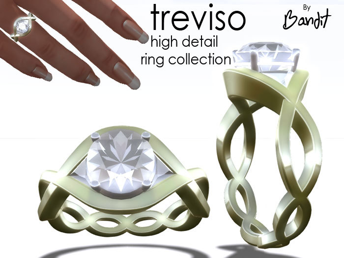 Full Reflective Ring for female "TREVISO" - 2024 Gold  v.1.0 engagement, mesh