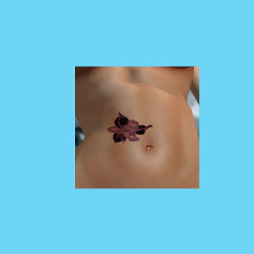 yui's body flower tattoo
