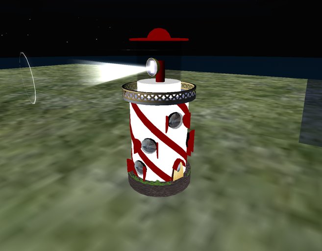 LIGHTHOUSE WITH ROTATING LIGHT!!!