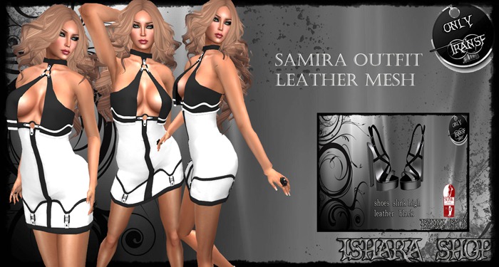  promo!!!! samira outfit leather mesh