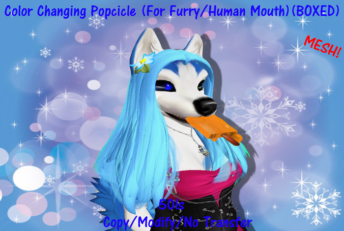 Color Changing Popcicle (For Furry/Human Mouth)(BOXED)