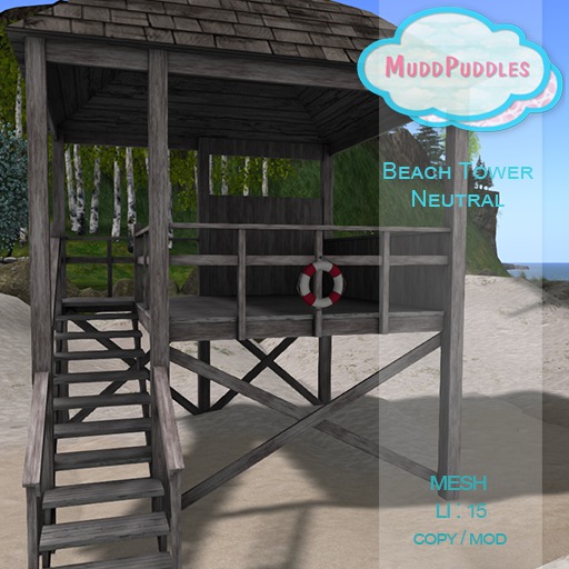 MuddPuddles: Beach Tower - Neutral