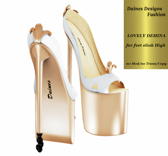 #GIFT#DAINES DESIGNS - LOVELY DEMINA  - WHITE - Slink High