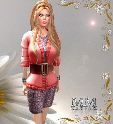 M&M-NEILA DRESS MESH ORANGE