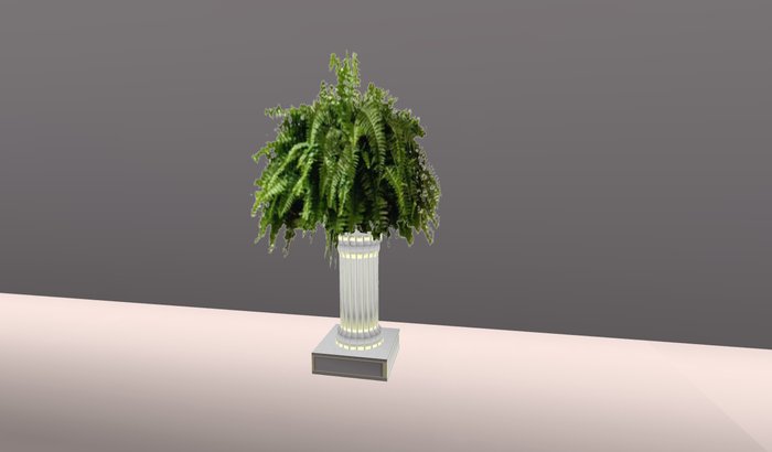 GLD Fern on GRECIAN Pillar