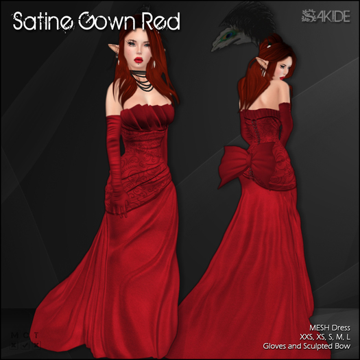 [ SAKIDE ] Satine Gown Red DEMO