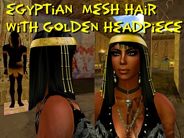 Egyptian Mesh Hair with Headpiece