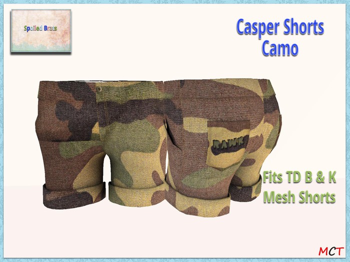 [S][B] Casper Shorts - Camo