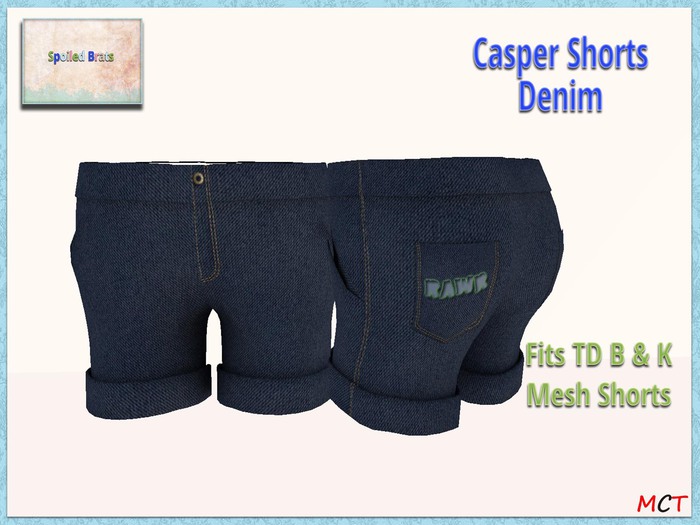 [S][B] Casper Shorts - Denim