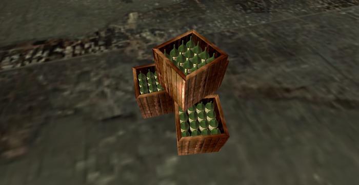 Palm Wine Bottles Crated (TRANS version)