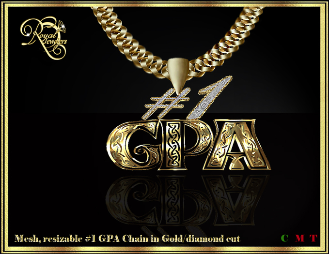RJ #1GPA mesh chain (gold) Boxed