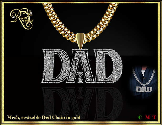 Dad mesh chain (gold) Boxed
