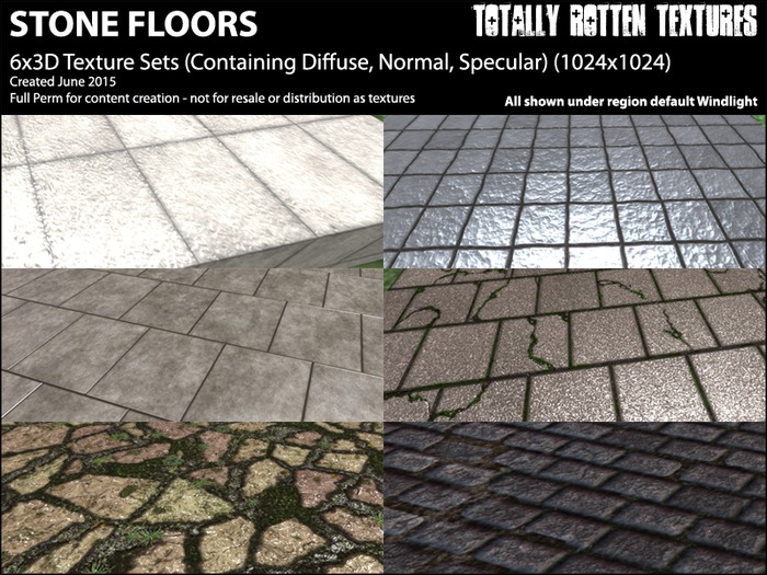 STONE FLOORS June 2015 :: Totally Rotten Textures