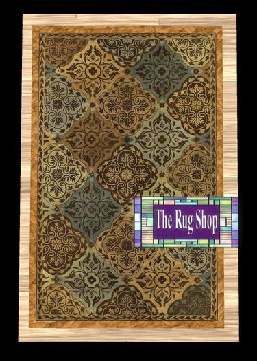 contemporary teal Rug (E) , 5 x 8, The Rug Shop