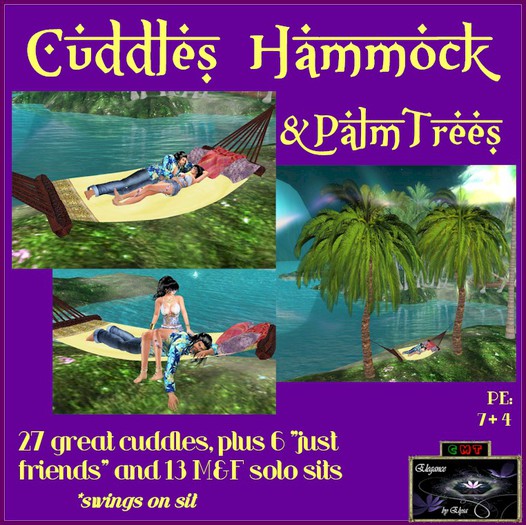 *EbE* Cuddles Hammock w/Palms (Dubai)