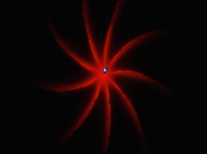 red twirl flower \\ by Color Alchemists