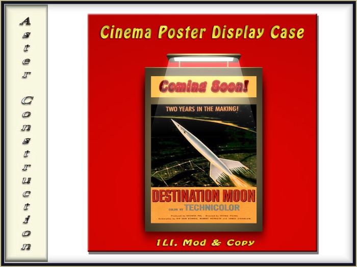 Single Cinema Display Case - BOX