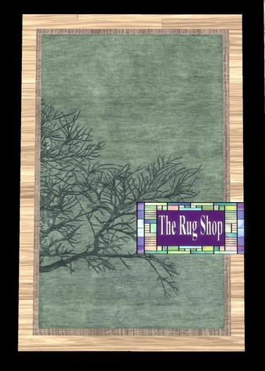 contemporary teal Rug (K) , 5 x 8, The Rug Shop