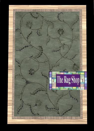 contemporary teal Rug (N) , 5 x 8, The Rug Shop