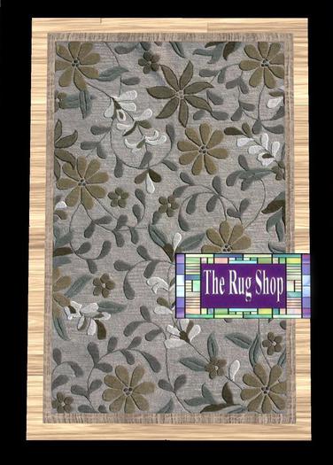contemporary teal Rug (O) , 5 x 8, The Rug Shop