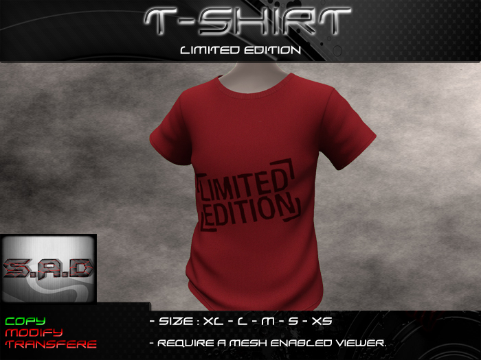 :S.A.D: T-shirt - Limited Edition