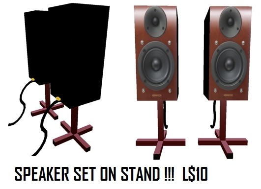 SPEAKER SET ON STAND
