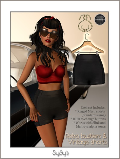 SYSY's - Vintage Shorts - black