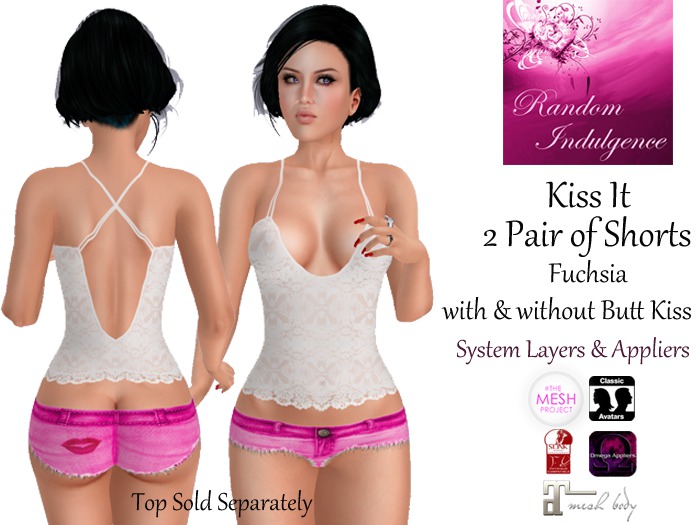 [RI] Kiss It Shorts - Fuchsia