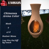 *KB* Chimenea Arena Color Box