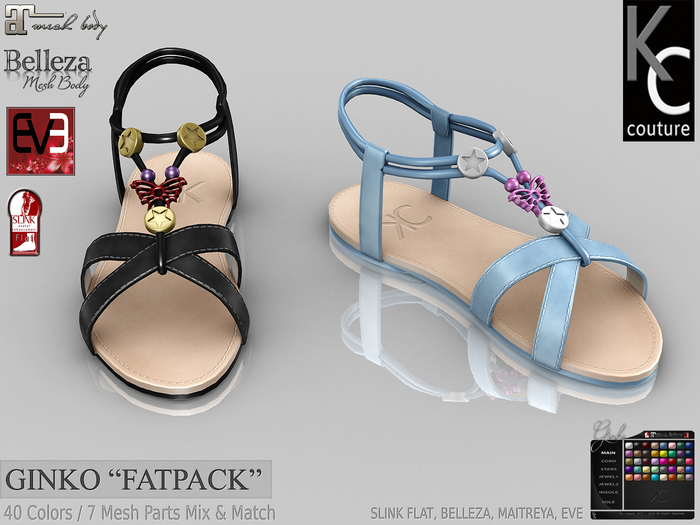 .:KC:. GINKO Flats for Slink, Maitrea, Belleza, EVE