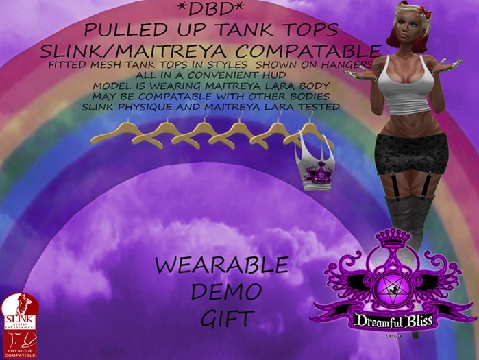 ***DBD*** pulled up tank top logo GIFT WEARABLE D E M O
