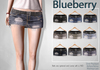 Blueberry letia ripped denim skirts2