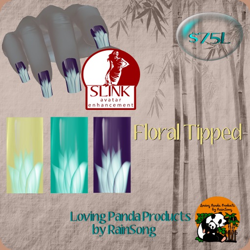 Floral Tipped~bagged~(Slink)