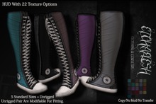 [Etchaflesh] Half N Half Thigh High Warmers Set