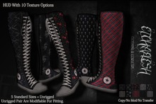 [Etchaflesh] Half N Half Thigh High Warmers Set