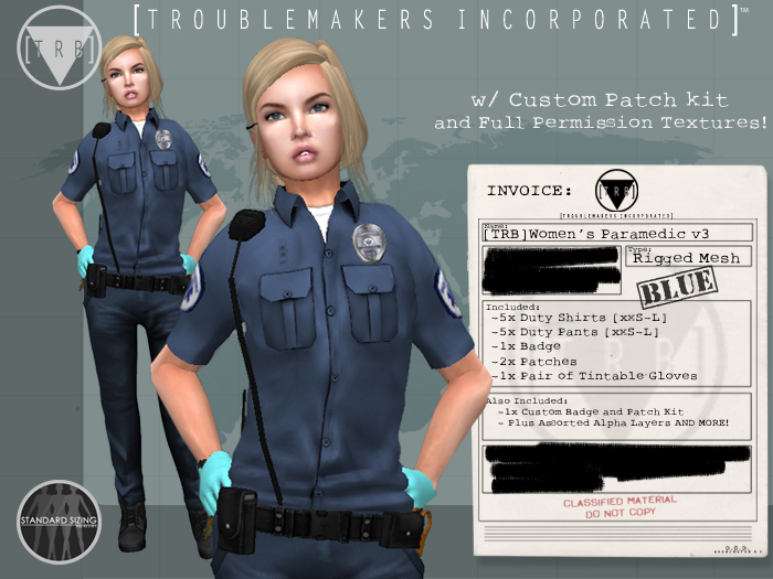 [TRB] Women's Paramedic v3: Blue