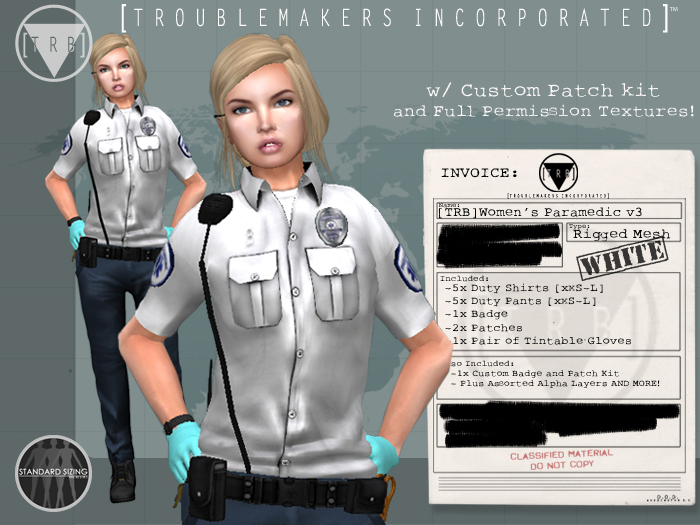 [TRB] Women's Paramedic v3: White
