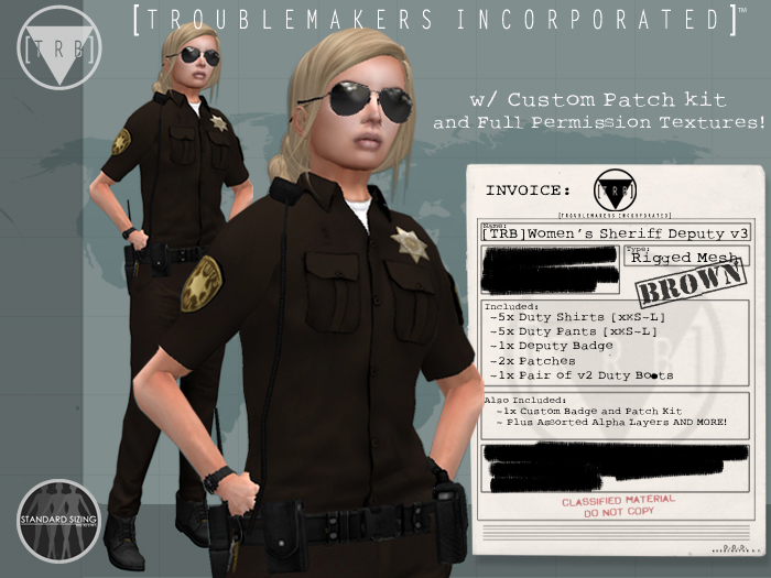[TRB] Women's Sheriff Deputy v3: Brown
