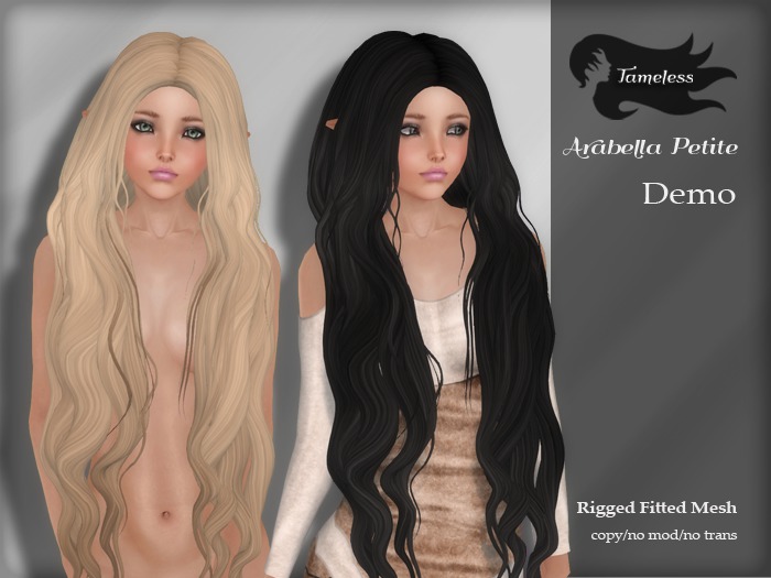 Tameless Hair Arabella (petite) - DEMO for Yabusaka Petite MESH avatar