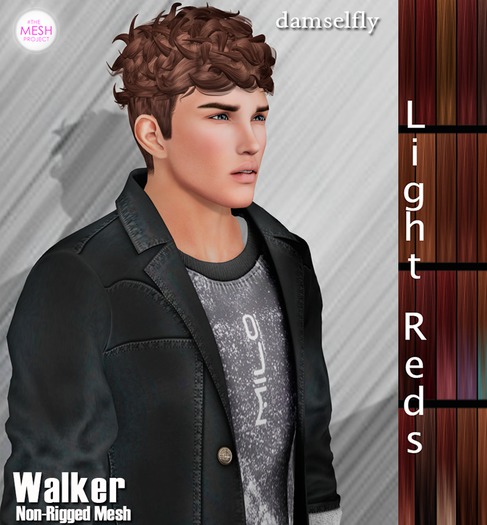 *~*Damselfly*~*Walker Non-Rigged Mesh Light Reds