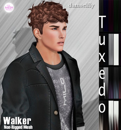 *~*Damselfly*~*Walker Non-Rigged Mesh Tuxedo