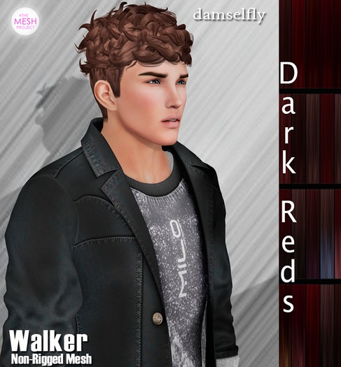 *~*Damselfly*~*Walker Non-Rigged Meshan Dark Reds