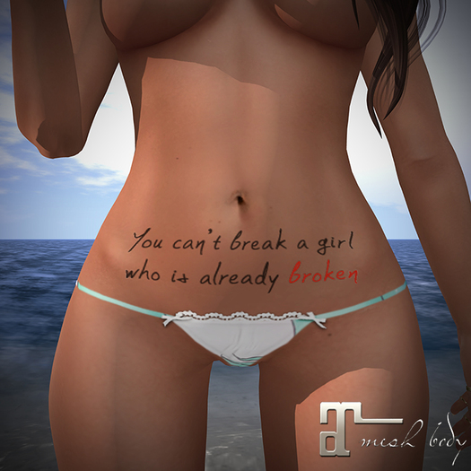 [GS Designs] "You can't break" Maitreya Tattoo Applier (add me)