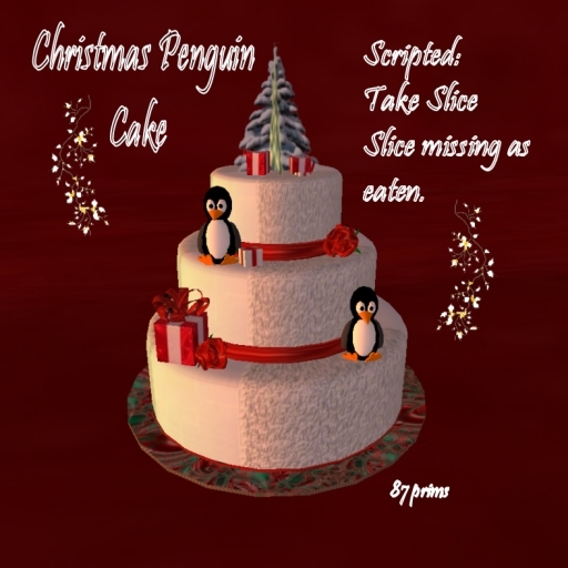 Christmas Penguin Cake 