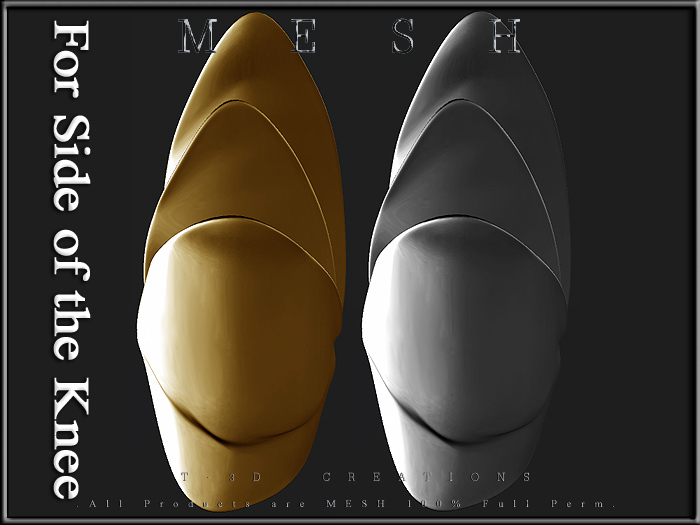 T-3D Creations [  Fan Plates - R / L ]  Micro MESH - Full Perm -