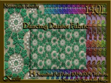 Dancing Daisies Fabric Seamless Textures Materials Ready Full Perms 1024x1024