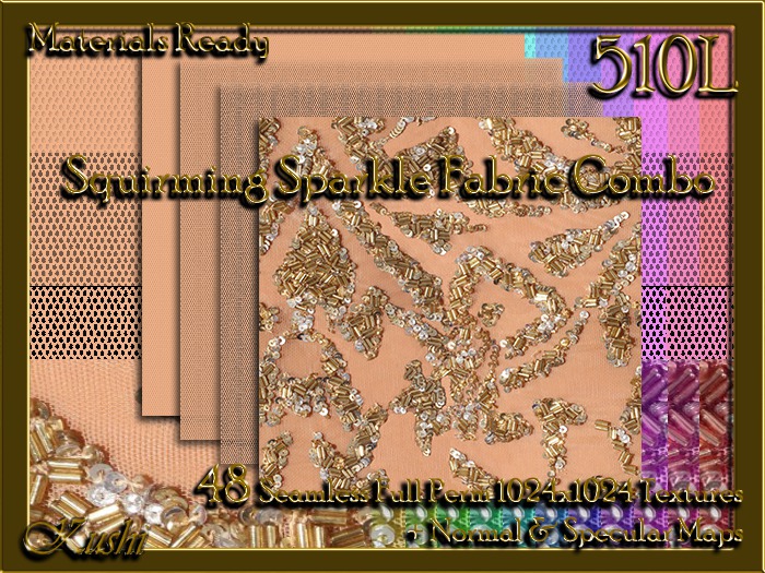 Squirming Sparkle Fabric Combo Seamless Textures Materials Ready Full Perms 1024x1024