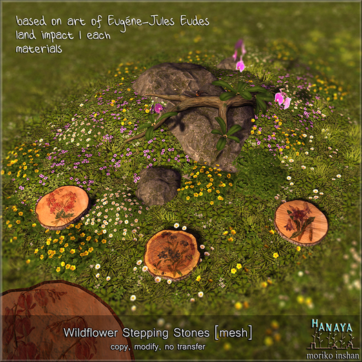 -Hanaya- Wildflower Stepping Stones [mesh]