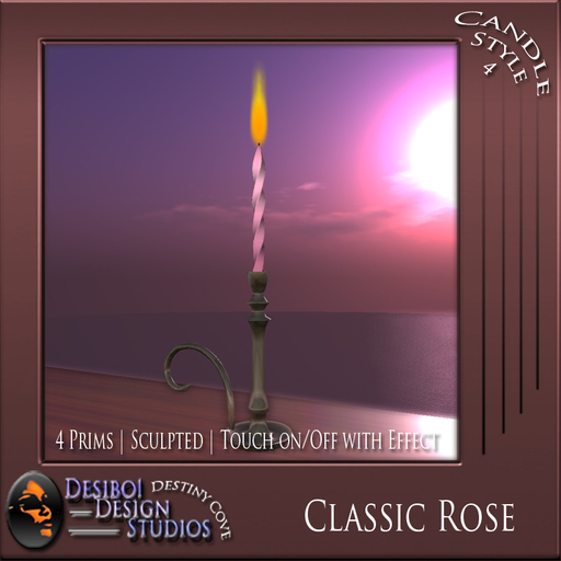 Candle Style 4 - Classic Rose
